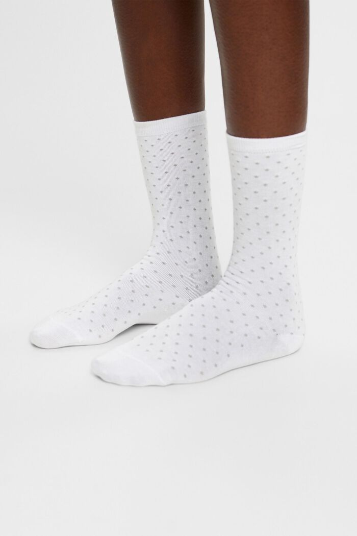 2er-Set Socken mit Polka Dots, Bio-Baumwolle