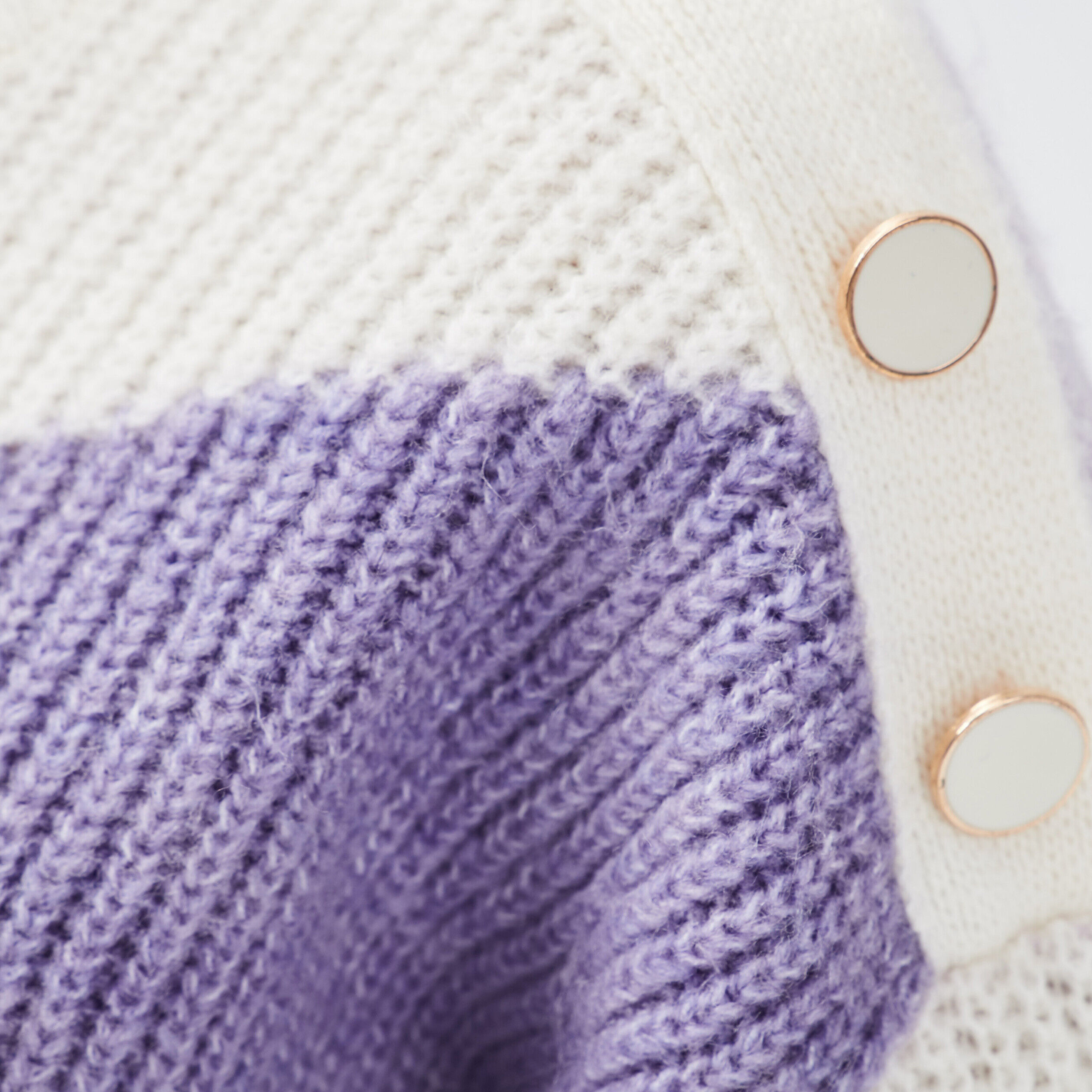 Pull avec boutons violet clair femme | Cache Cache
