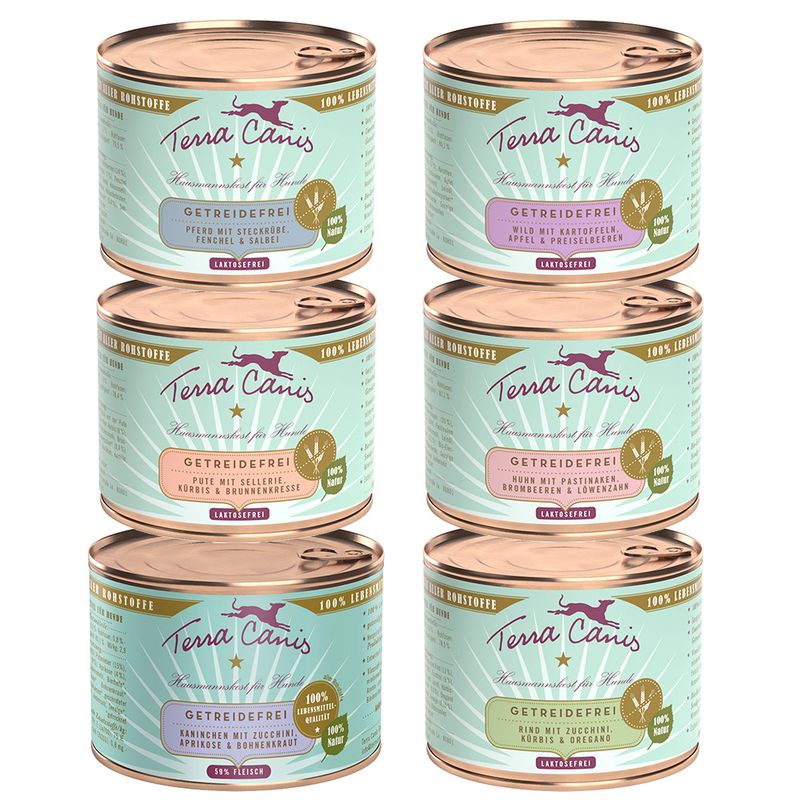 Probierpaket Terra Canis Getreidefrei 12 x 200 g