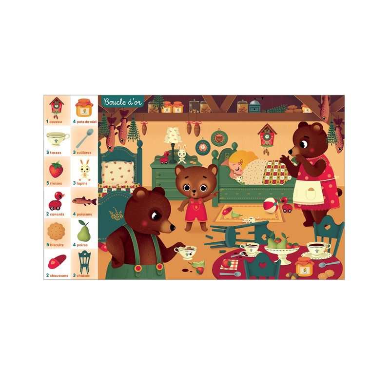 Livre Cherche trouve et compte Les contes - Lito