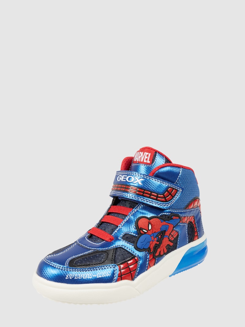 High Top Sneaker mit 'Spider-Man'-Print Modell 'Grayjay' in blau