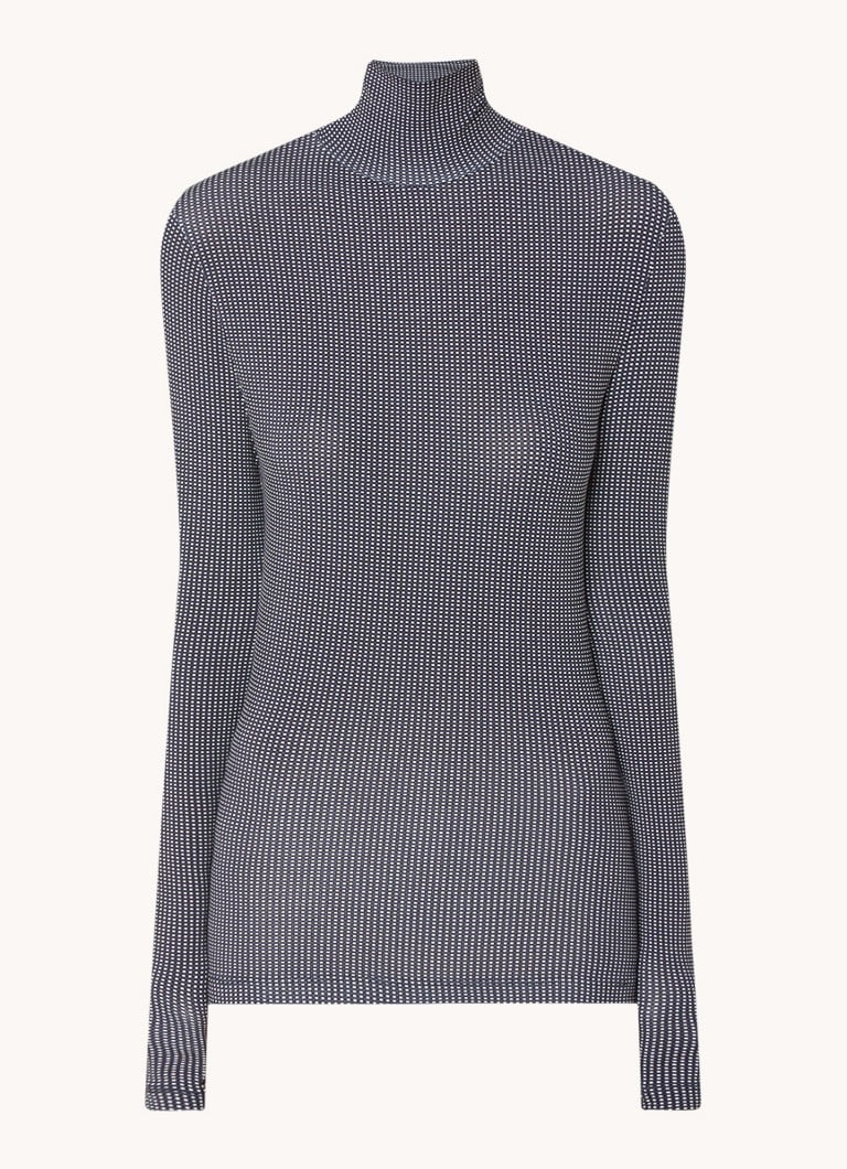Top a collo alto stampato Thilo di Claudie Pierlot