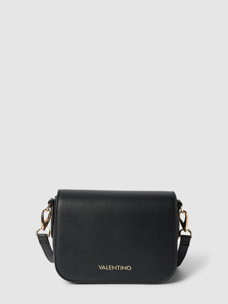 Handtasche mit Label-Detail Modell 'BRIXTON' in black