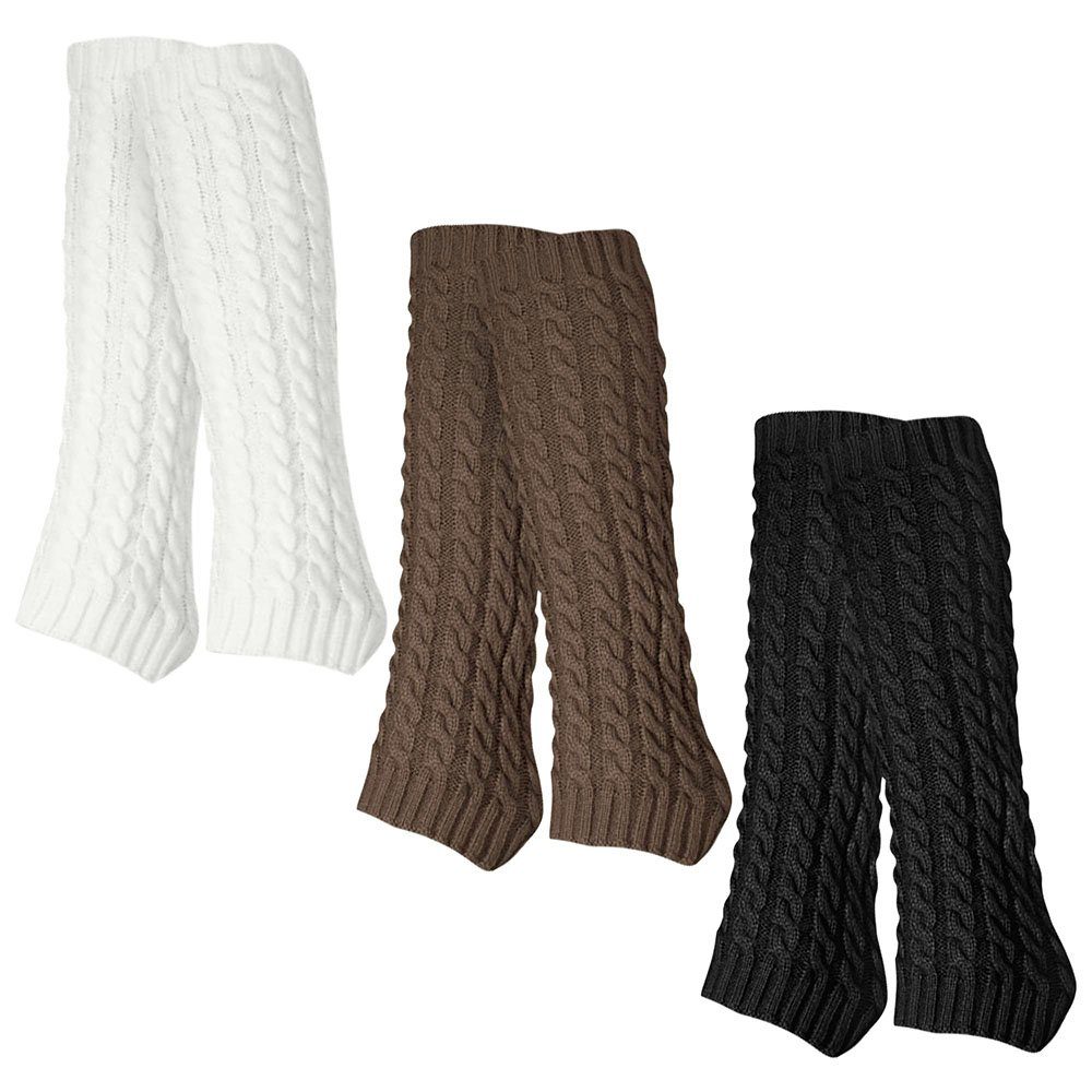 Sarfly Beinstulpen 3 Paar Stulpen Damen Leg Warmers Beinwärmer (3-St)