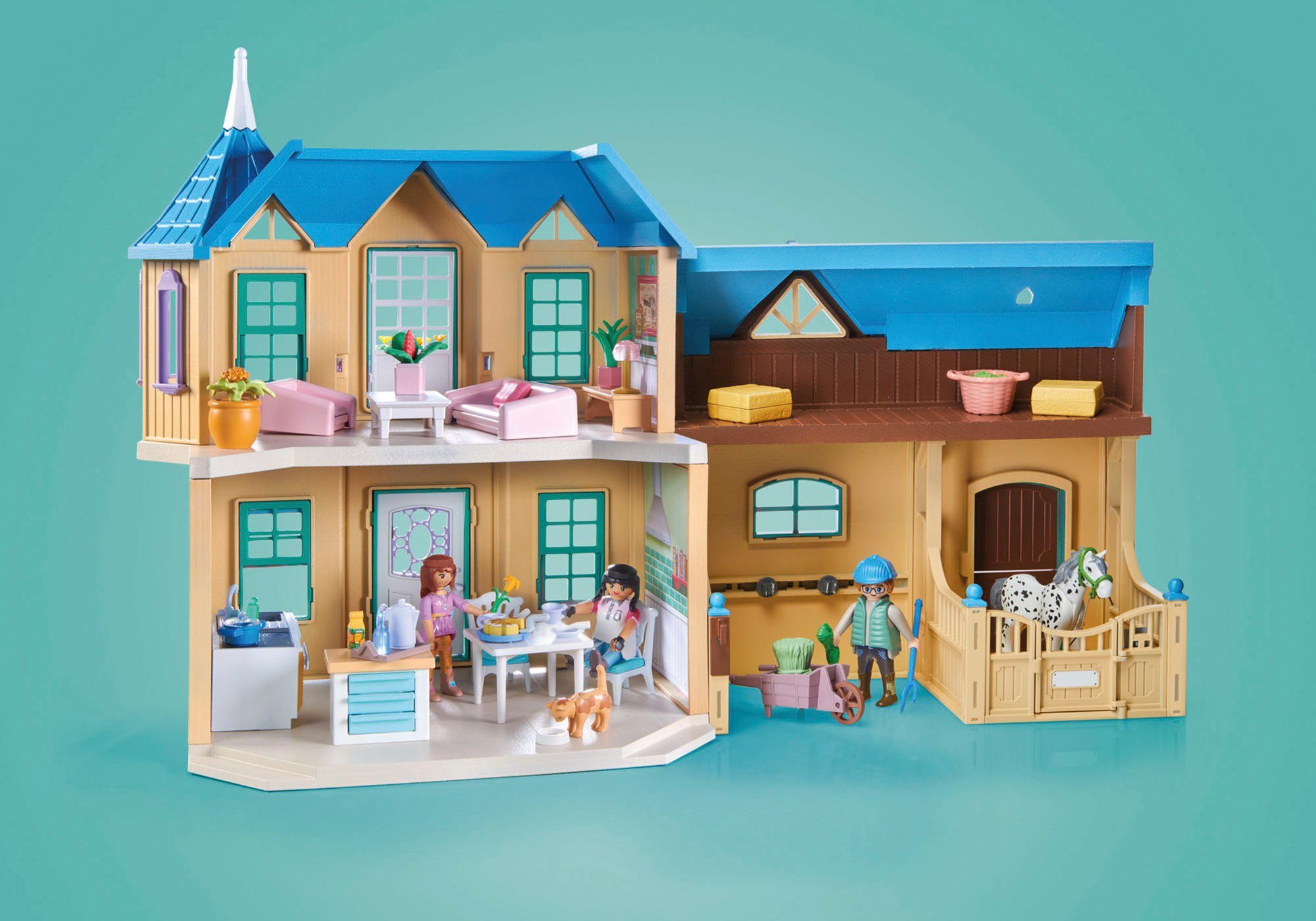 Playmobil® Konstruktions-Spielset Waterfall Ranch (71351), Horses of Waterfall, (263 St)