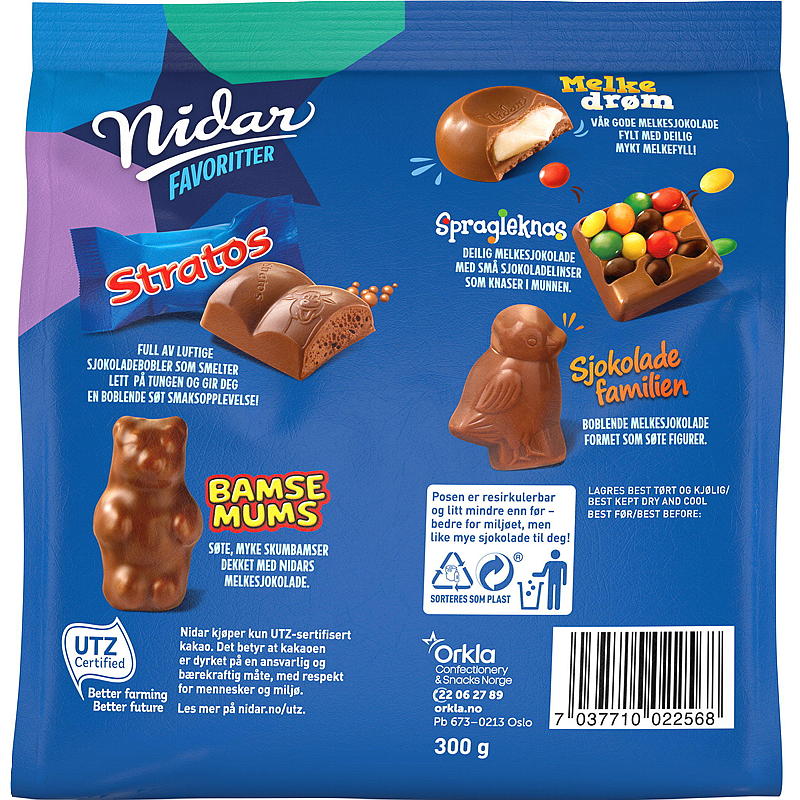 Nidar Nidar favoritter 300 g Stratos
