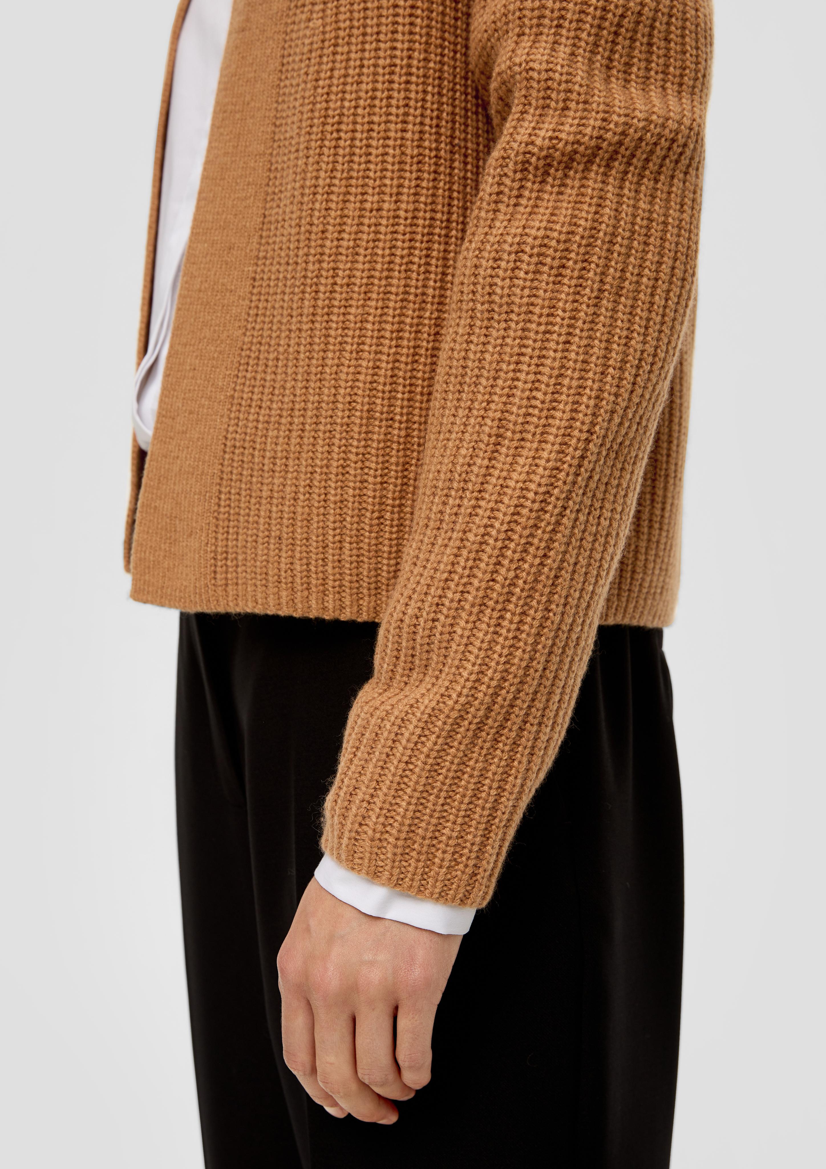 Kurzer Cardigan aus Wollmix  2136083-1803