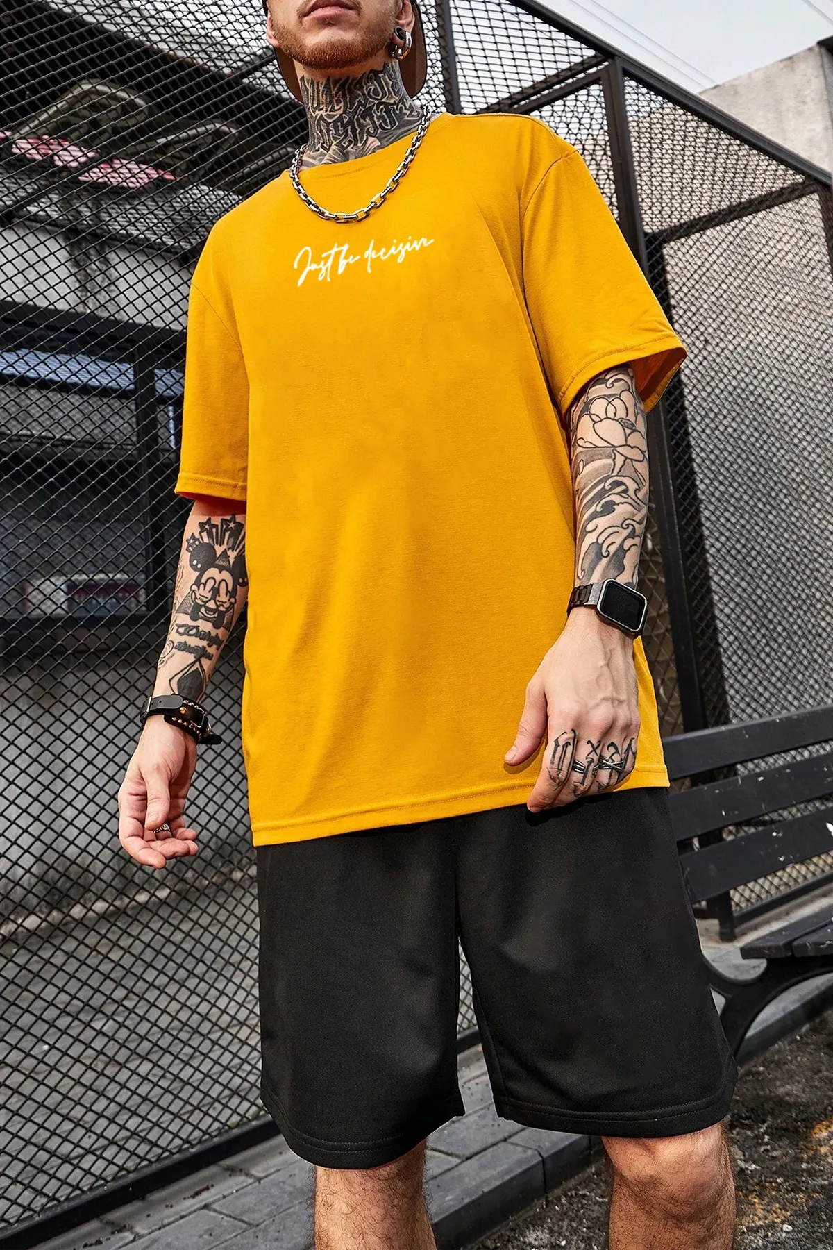 uyguntarz  Bedrucktes Challenge-Shorts-Set für Unisex