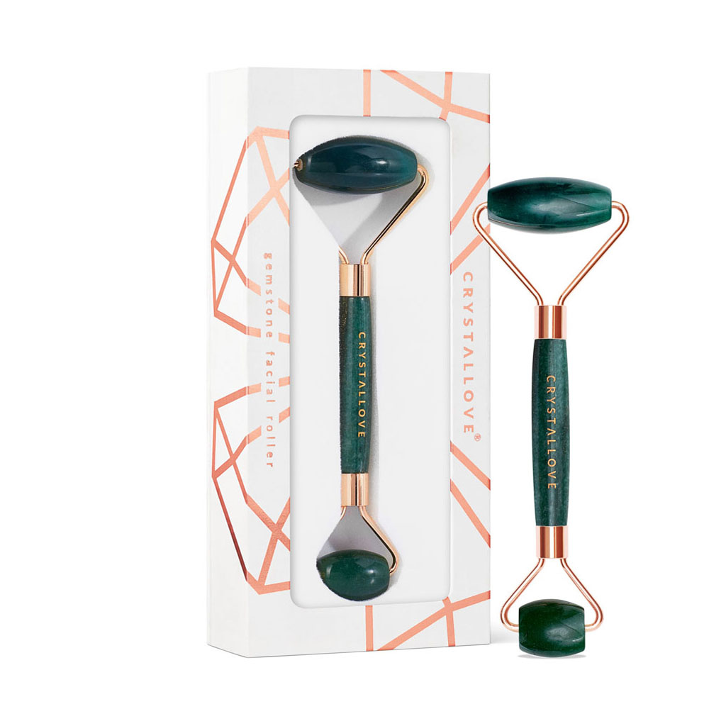 crystallove CRYSTALLOVE Aventurine roller Roller pour massage du visage