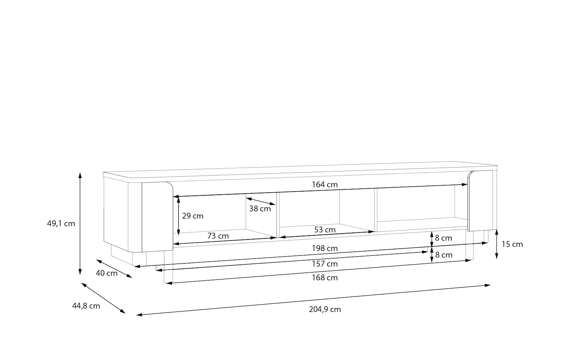 TV-Lowboard Softclose