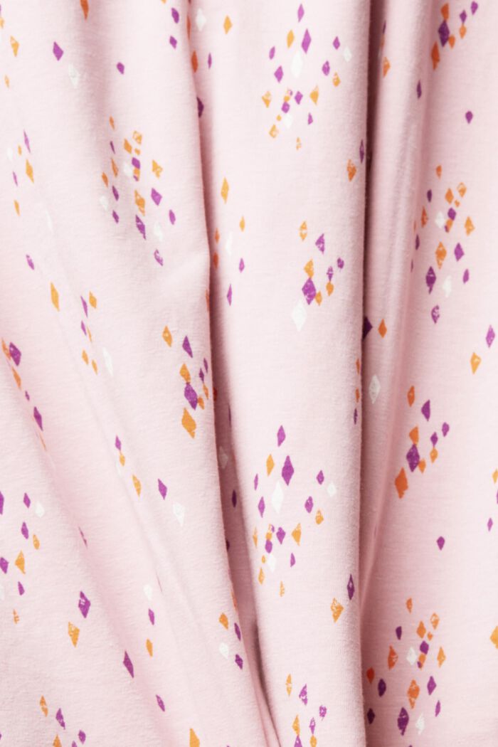 Gemustertes Longsleeve mit gerafften Details