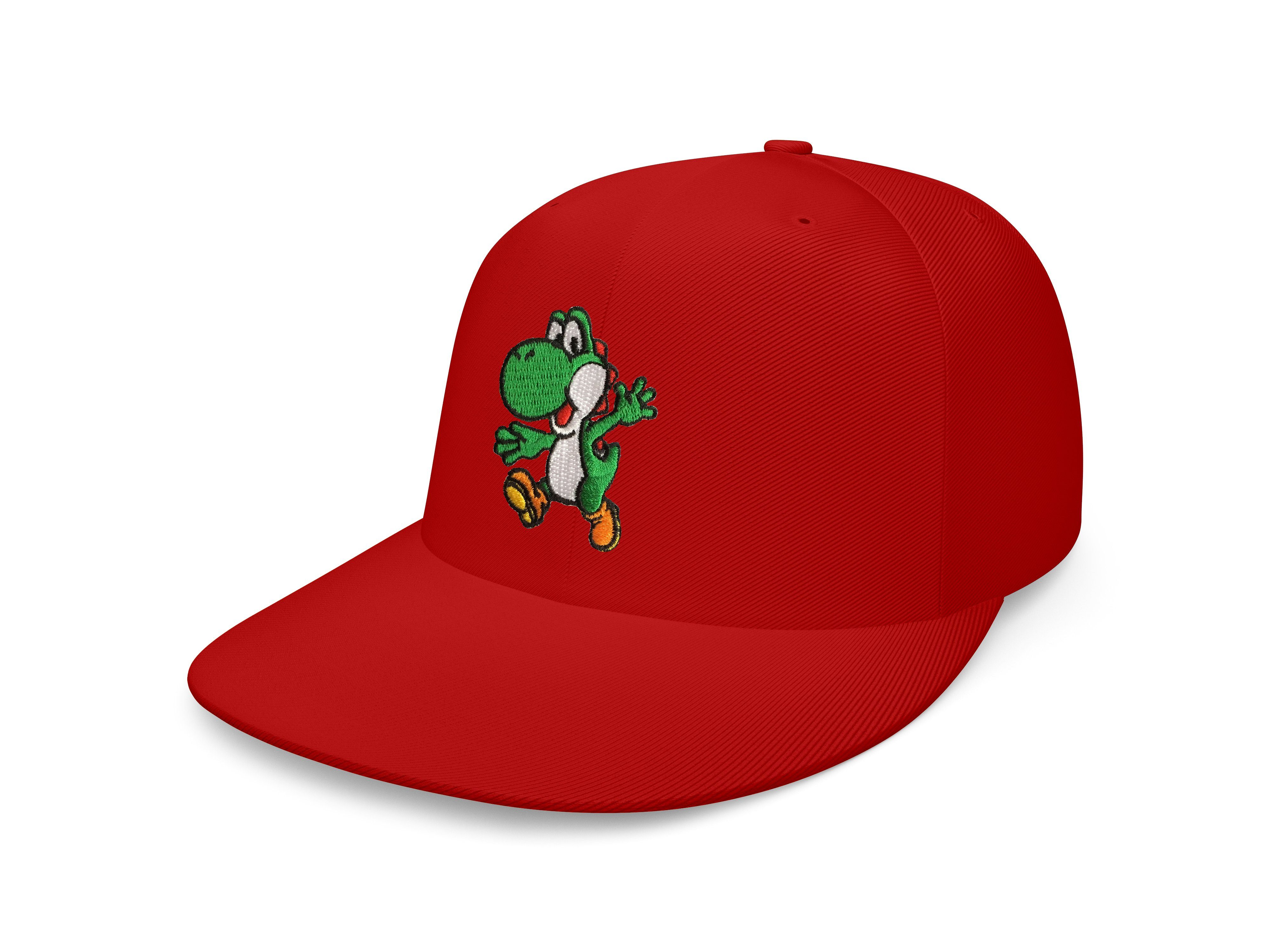 Blondie & Brownie Snapback Cap Unisex Erwachsene Yoshi Stick Patch Mario Luigi Super Nintendo One Size