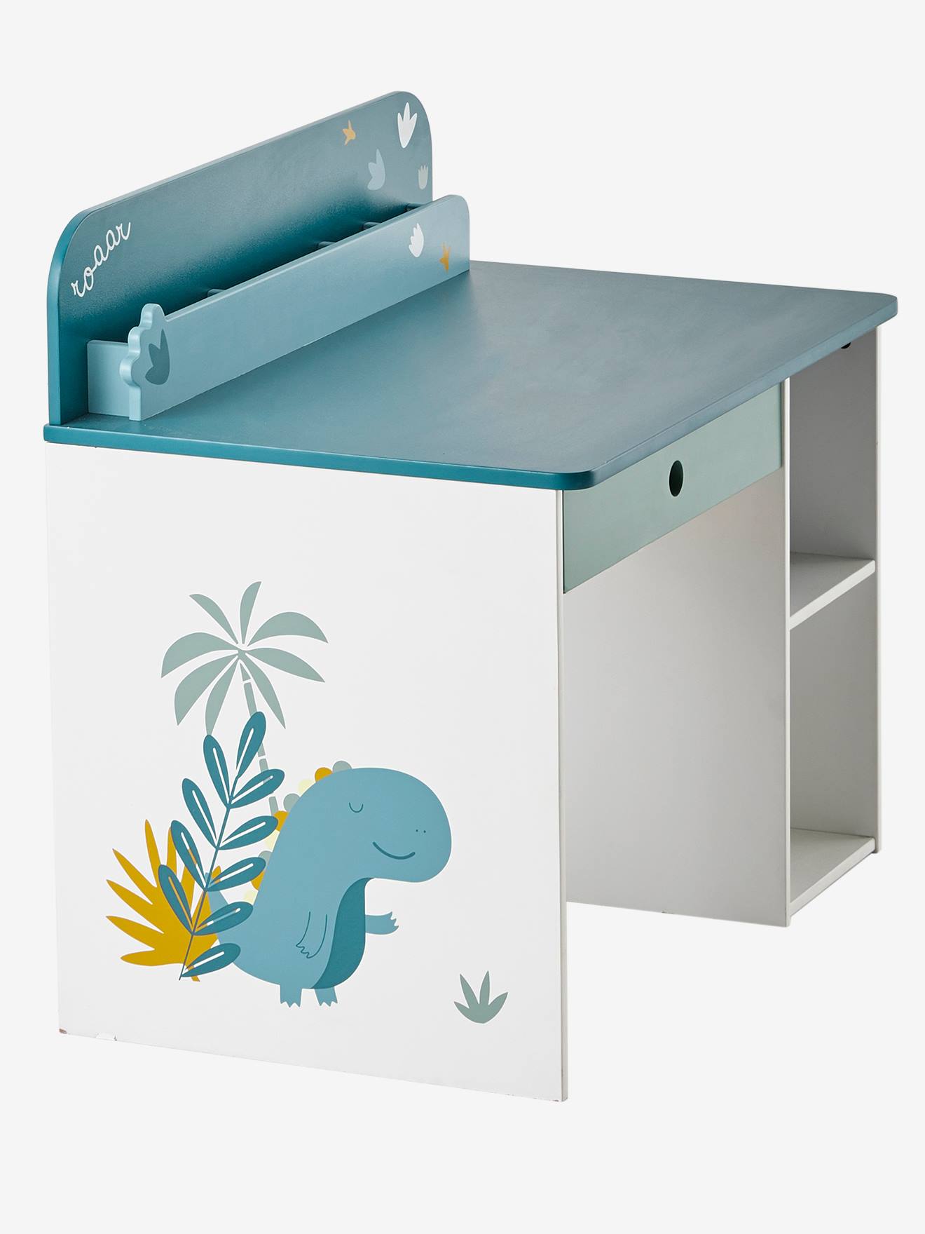 Vertbaudet Kinderschreibtisch KLEINER DINO, Vorschulkinder - weiß