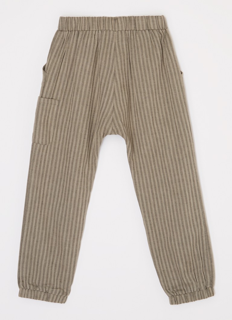 Pantaloni skinny Lil' Atelier NMMLanu din amestec de in.