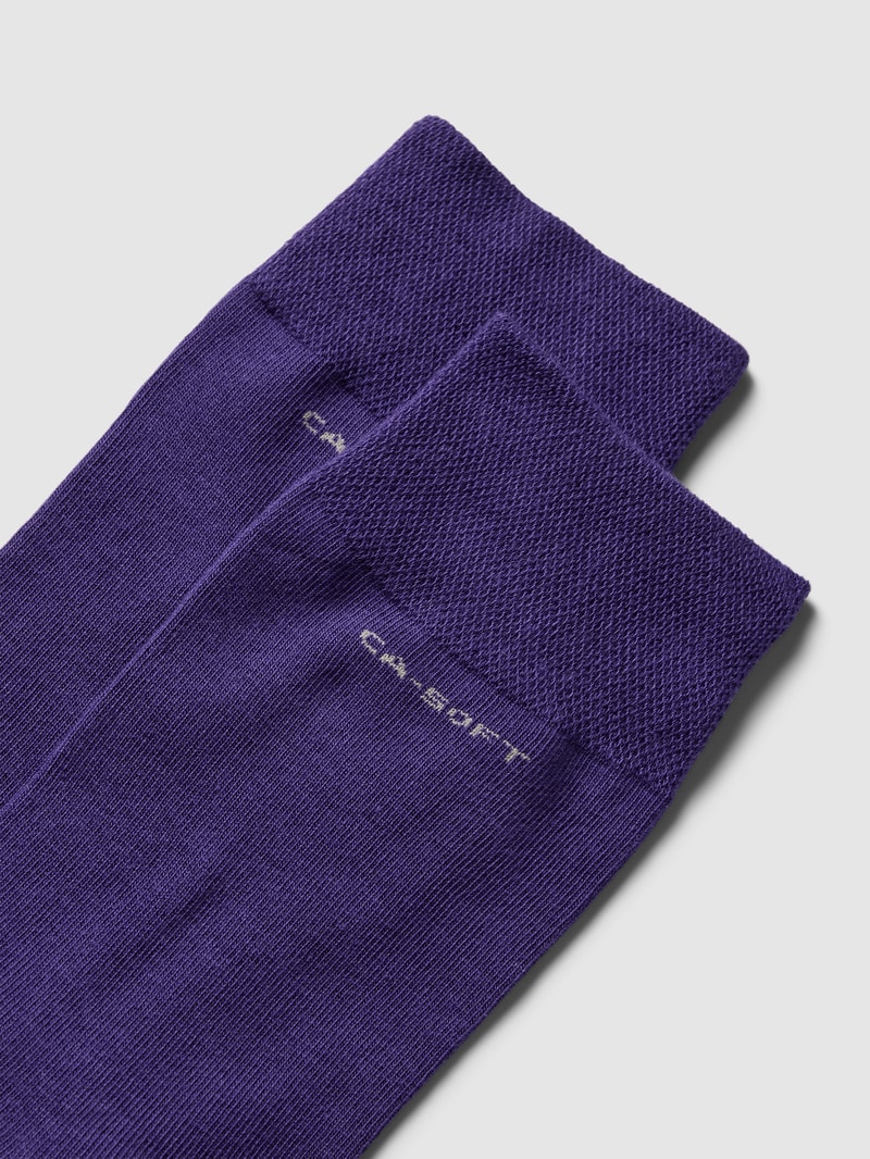 Socken mit Label-Print in lila
