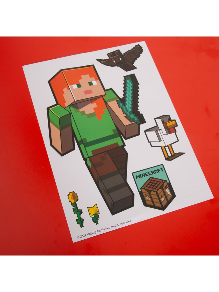 Minecraft Minecraft Wandtattoos, Sticker, 6 Bogen mit Aufkleber günstig kaufen 6er-Set