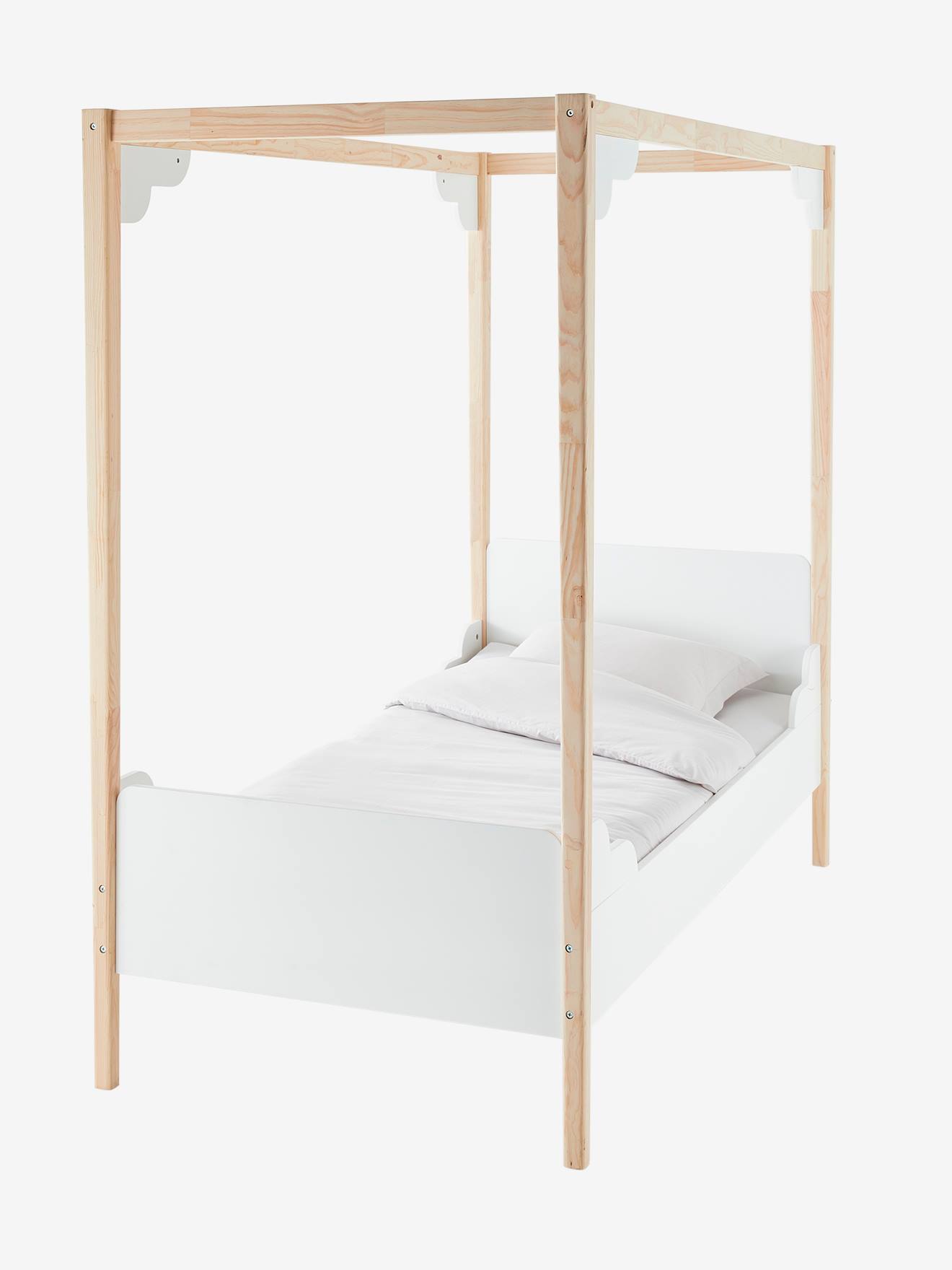 Vertbaudet Kinderzimmer Himmelbett ROMANCE - weiß