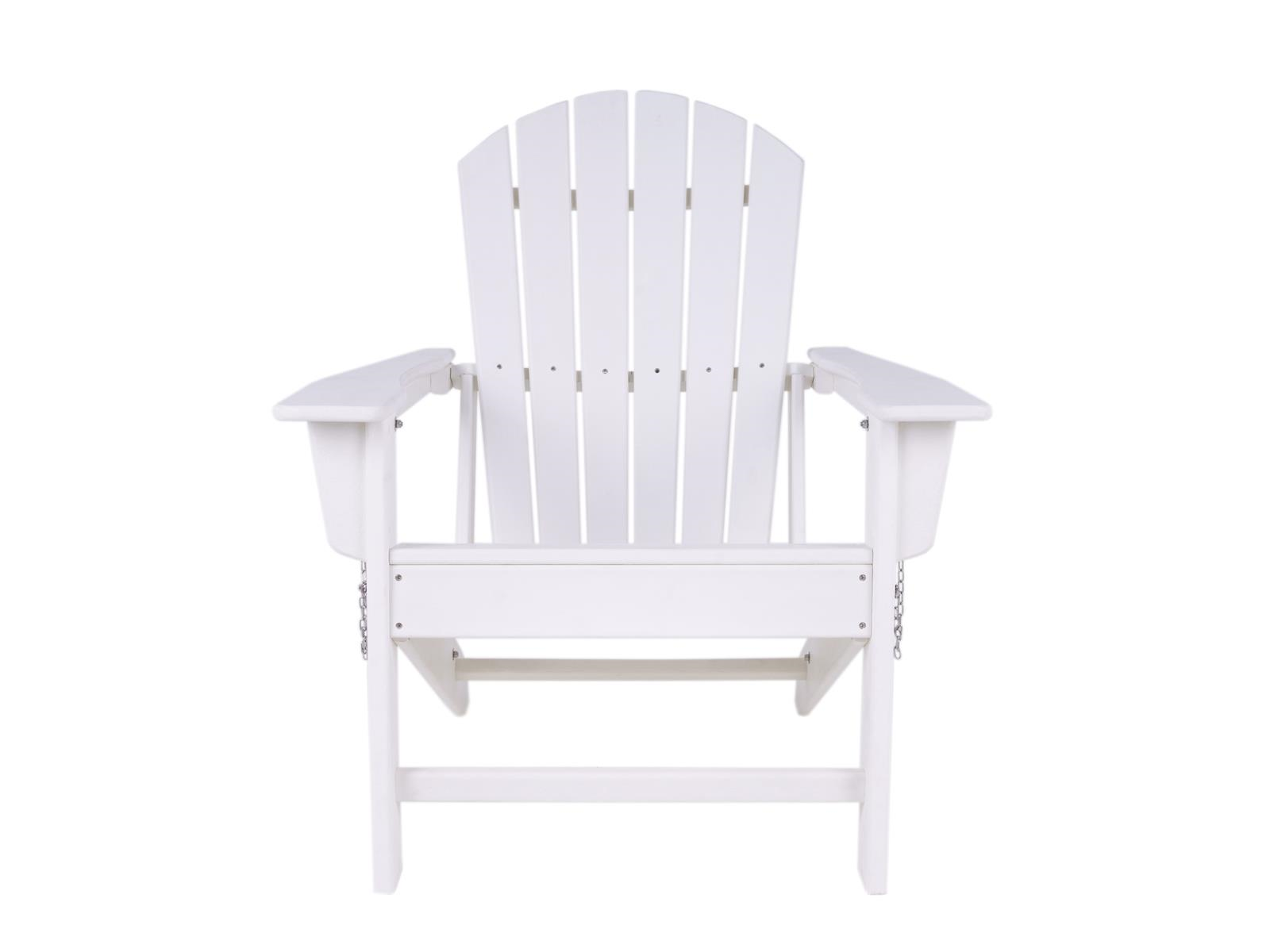 MaximaVida klappbarer Adirondack weiße Gartenstuhl