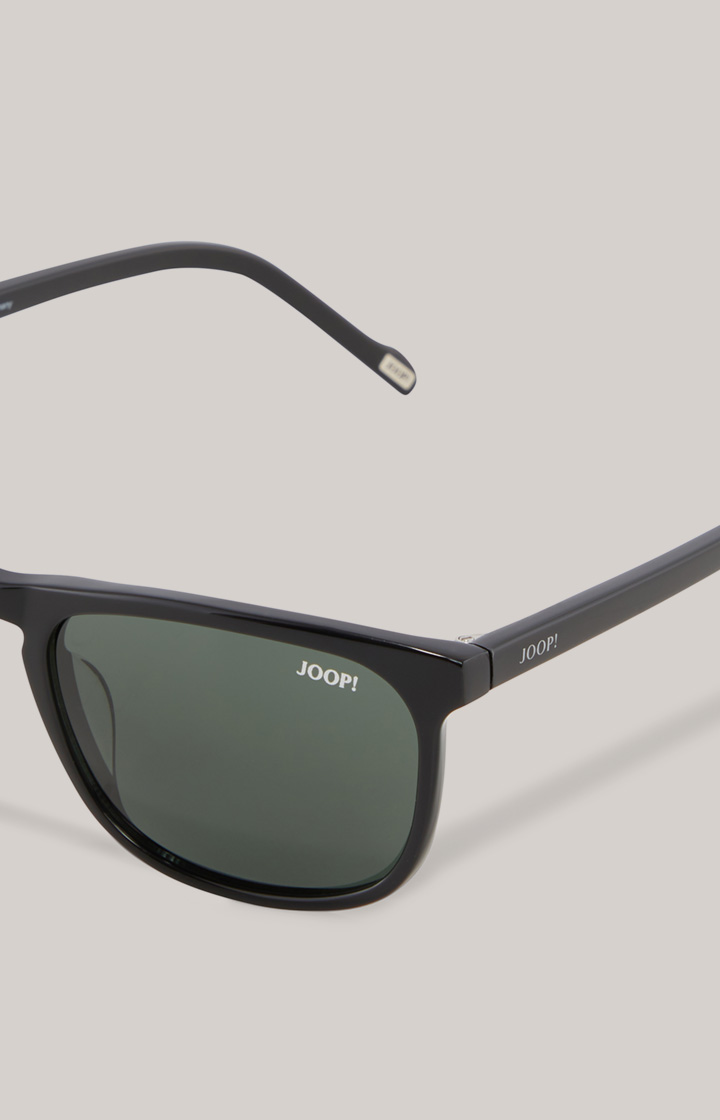 Sonnenbrille in Schwarz/Grün