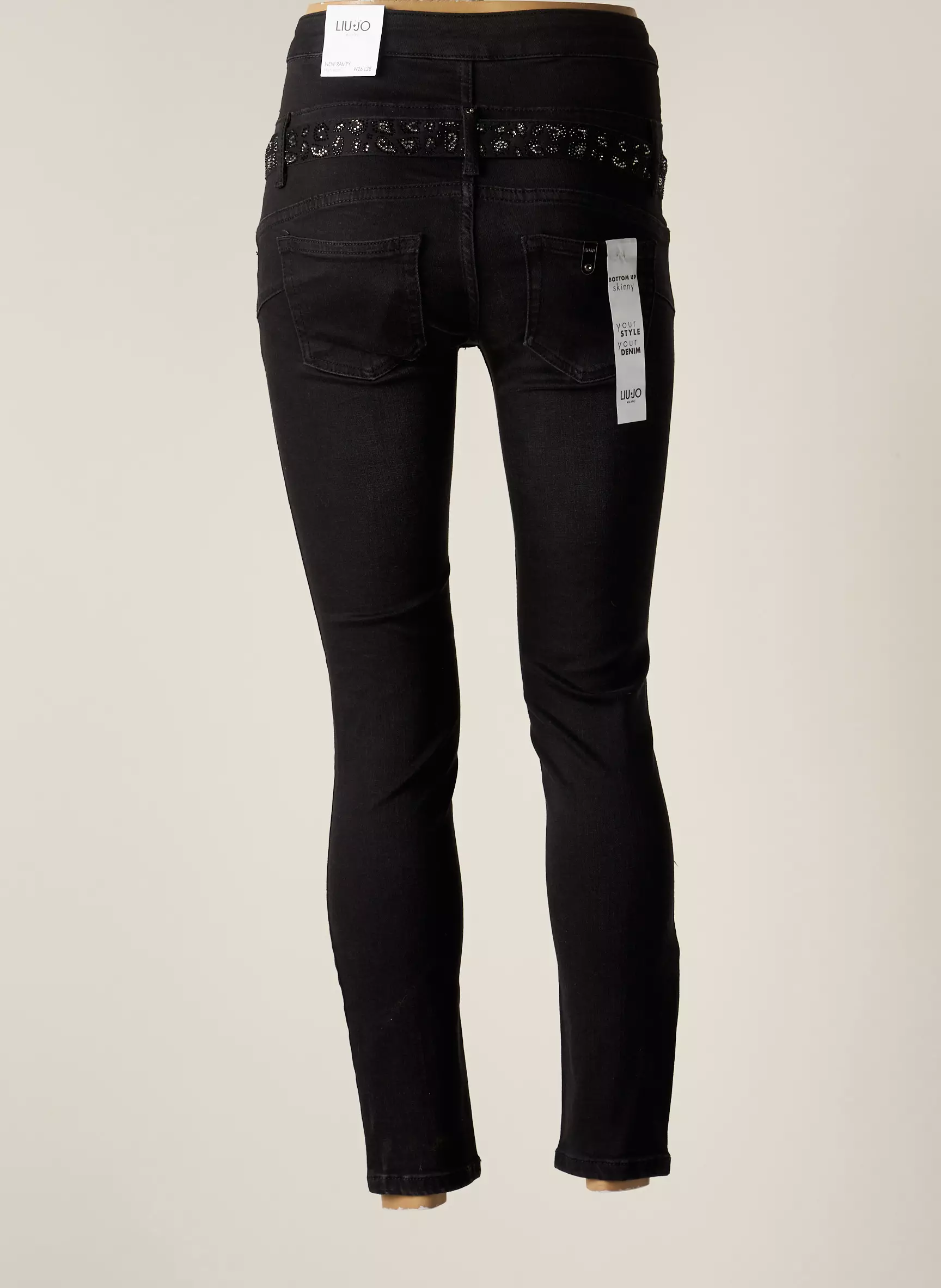 Liu  Jo Jeans Coupe Slim Femme couleur noir