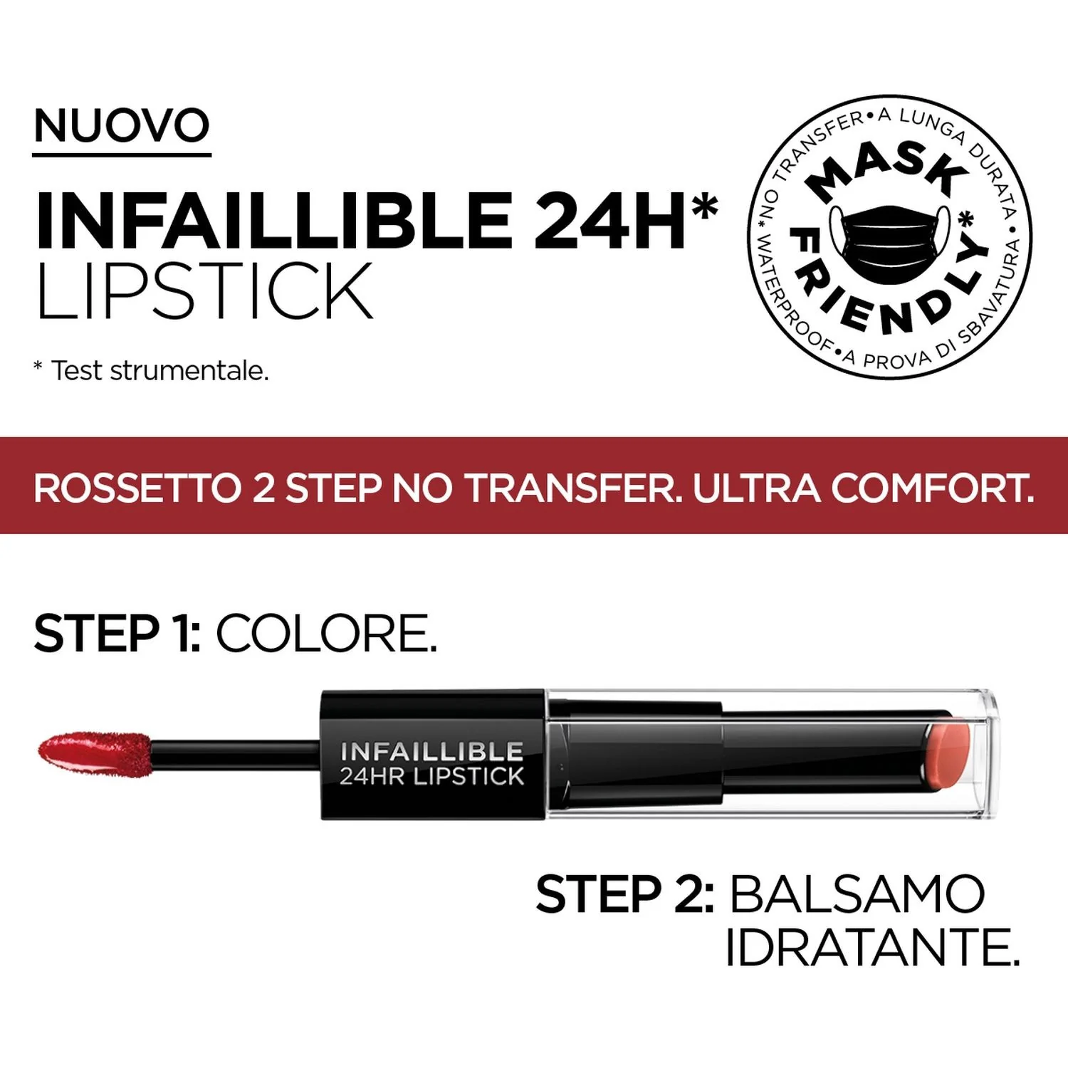 Infaillible Lips 2 Step 24H - Ruj strălucitor, Ruj