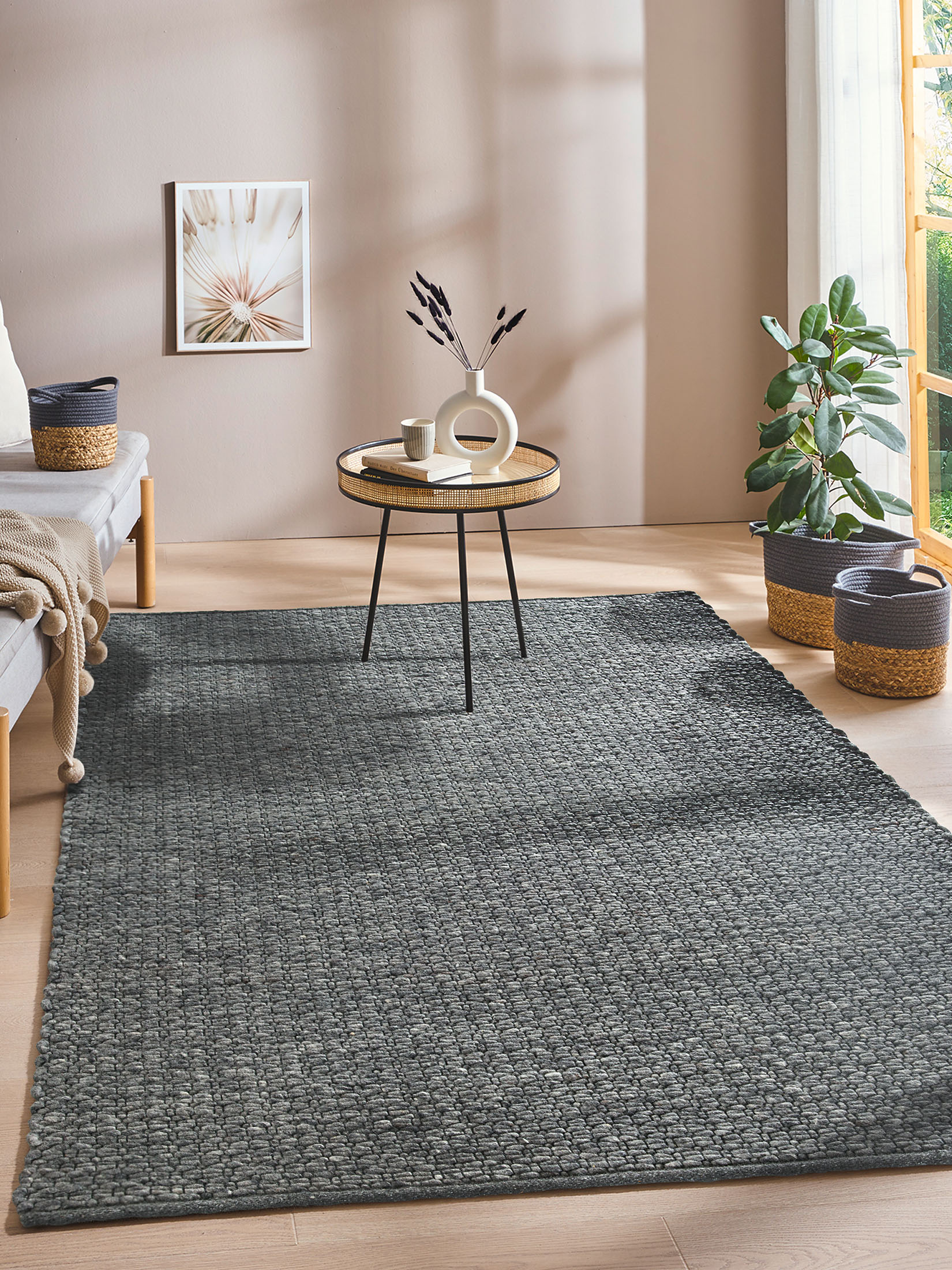 Toftlund Woll-Teppich, Dark Grey