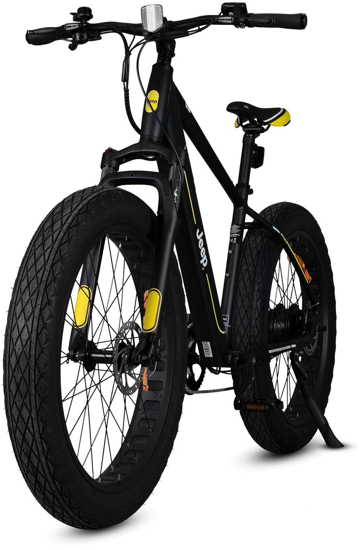 Jeep E-Bikes E-Bike MHFR 7100 FAT, 7 Gang, Kettenschaltung, Heckmotor, (mit Akku-Ladegerät)