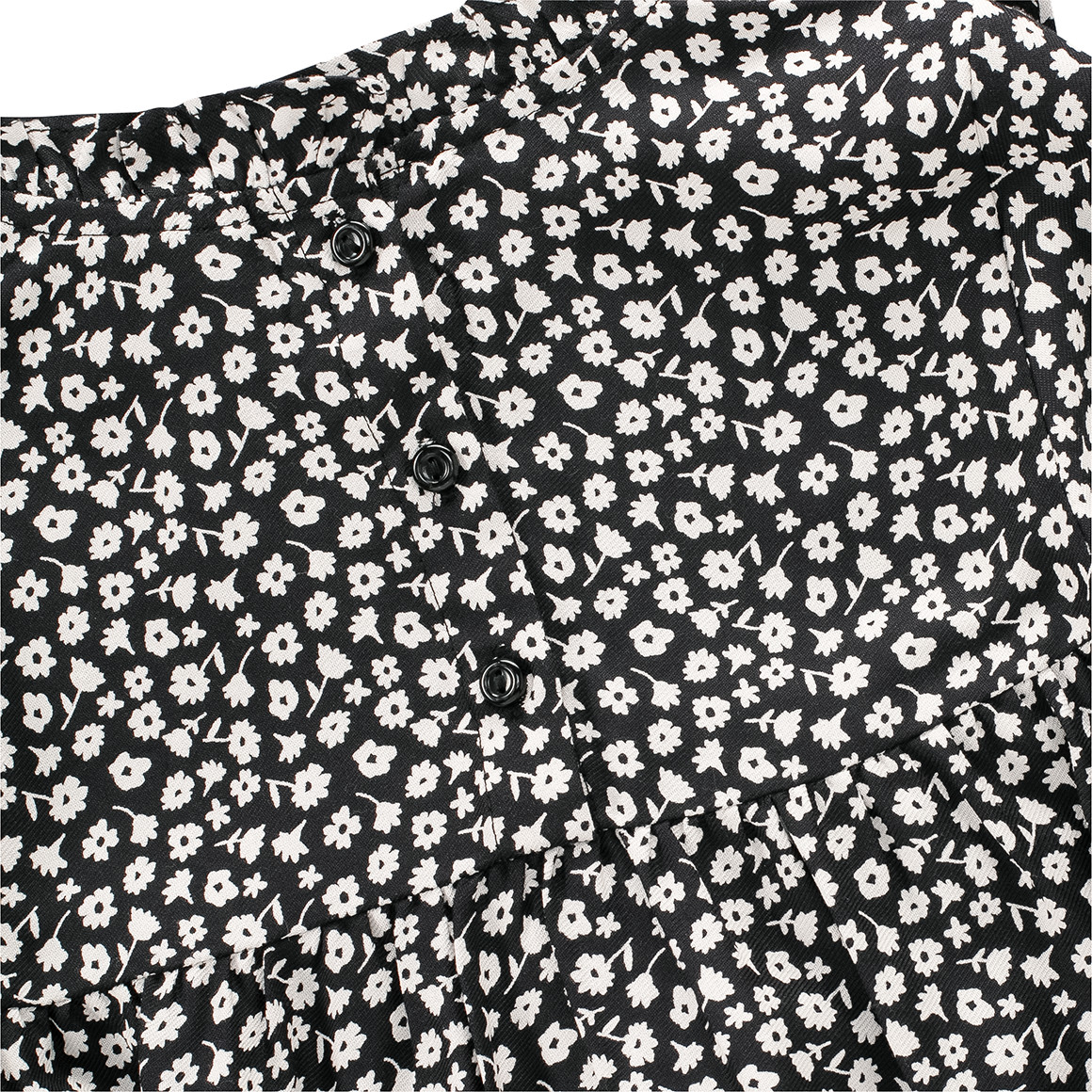 Mädchen Kleid mit Blümchen-Allover