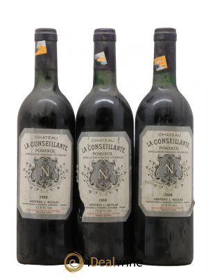 Château la Conseillante  1988 - Lot de 3 Bouteilles