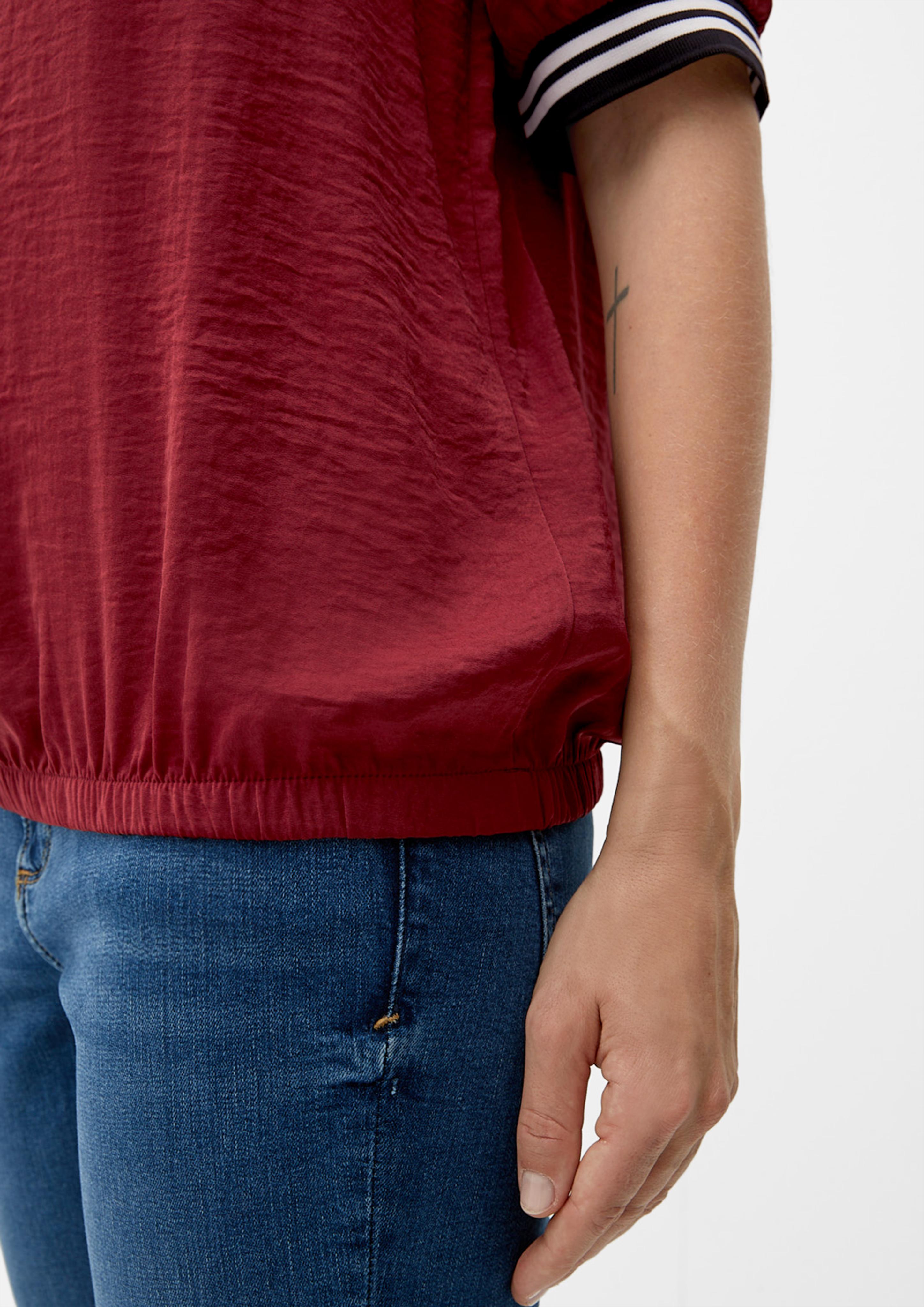 Blusenshirt mit Rippbündchen  2120632-3877