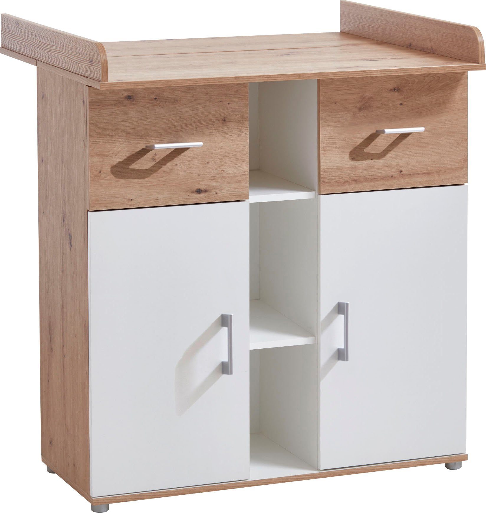 arthur berndt Babyzimmer-Komplettset Babyzimmer-Set Matheo 3-teilig, (Set, 3-St), bestehend aus Kleiderschrank, Kinderbett und Wickelkommode