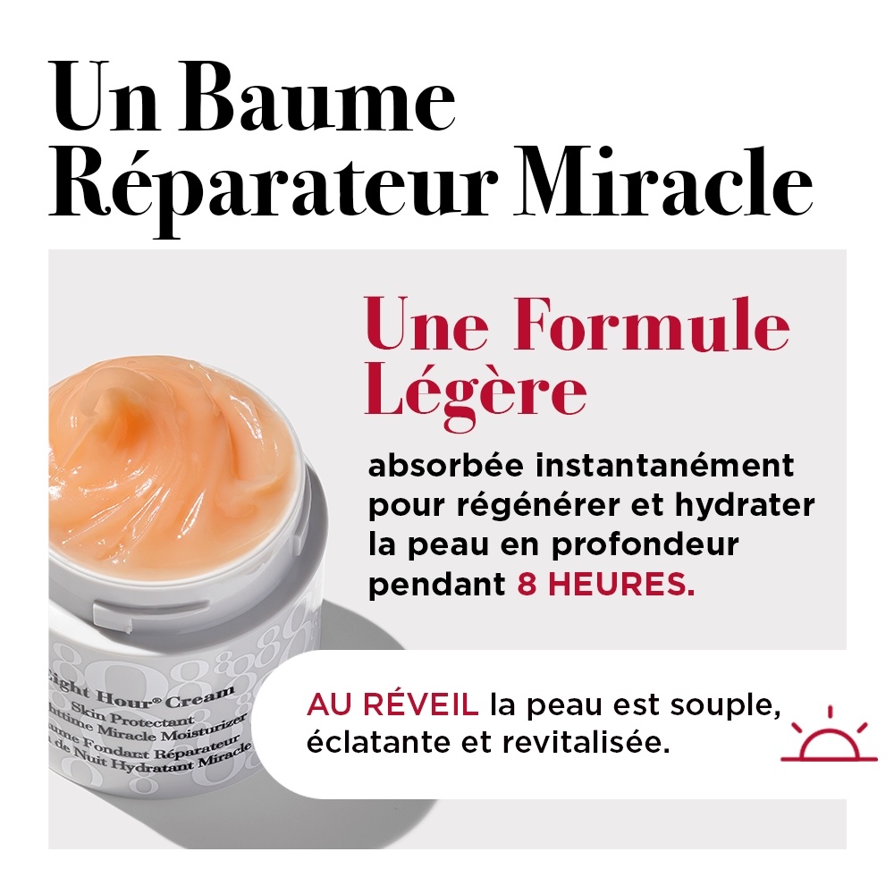 Elizabeth Arden Eight Hour® Baume Fondant Réparateur Soin de Nuit Hydratant Miracle 50 ml