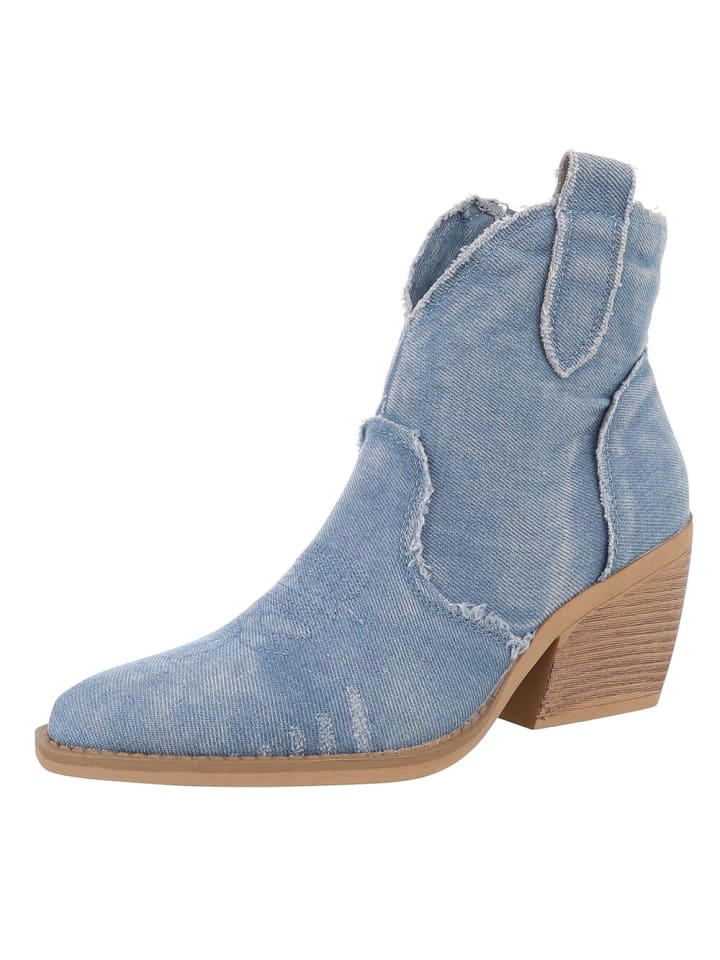 Ital-Design High Heel in Hellblau günstig kaufen