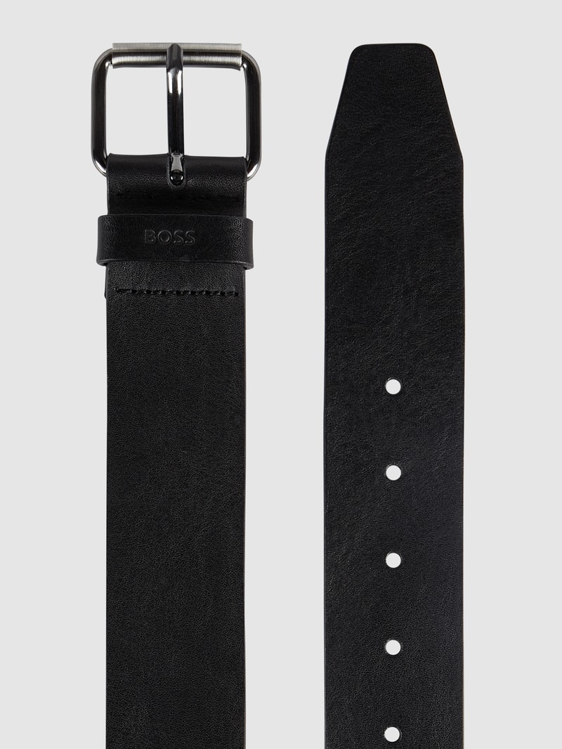 Ledergürtel aus Rindsnappa Modell 'Serge' in schwarz