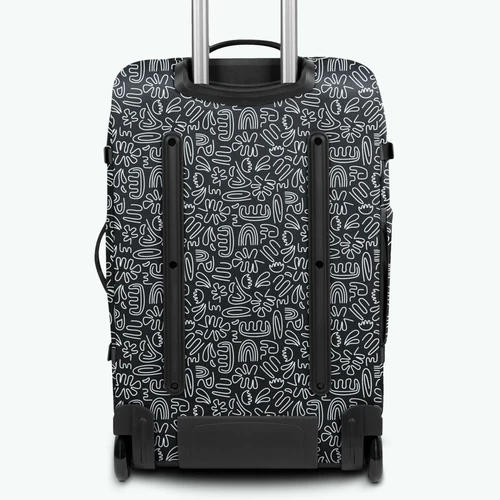 Medium 2-wheel soft suitcase Amiens black