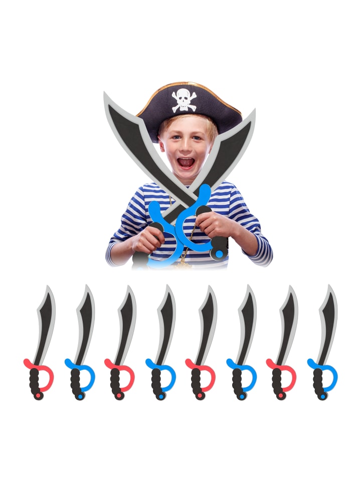 relaxdays 8x Piratensäbel in Bunt günstig kaufen onesize