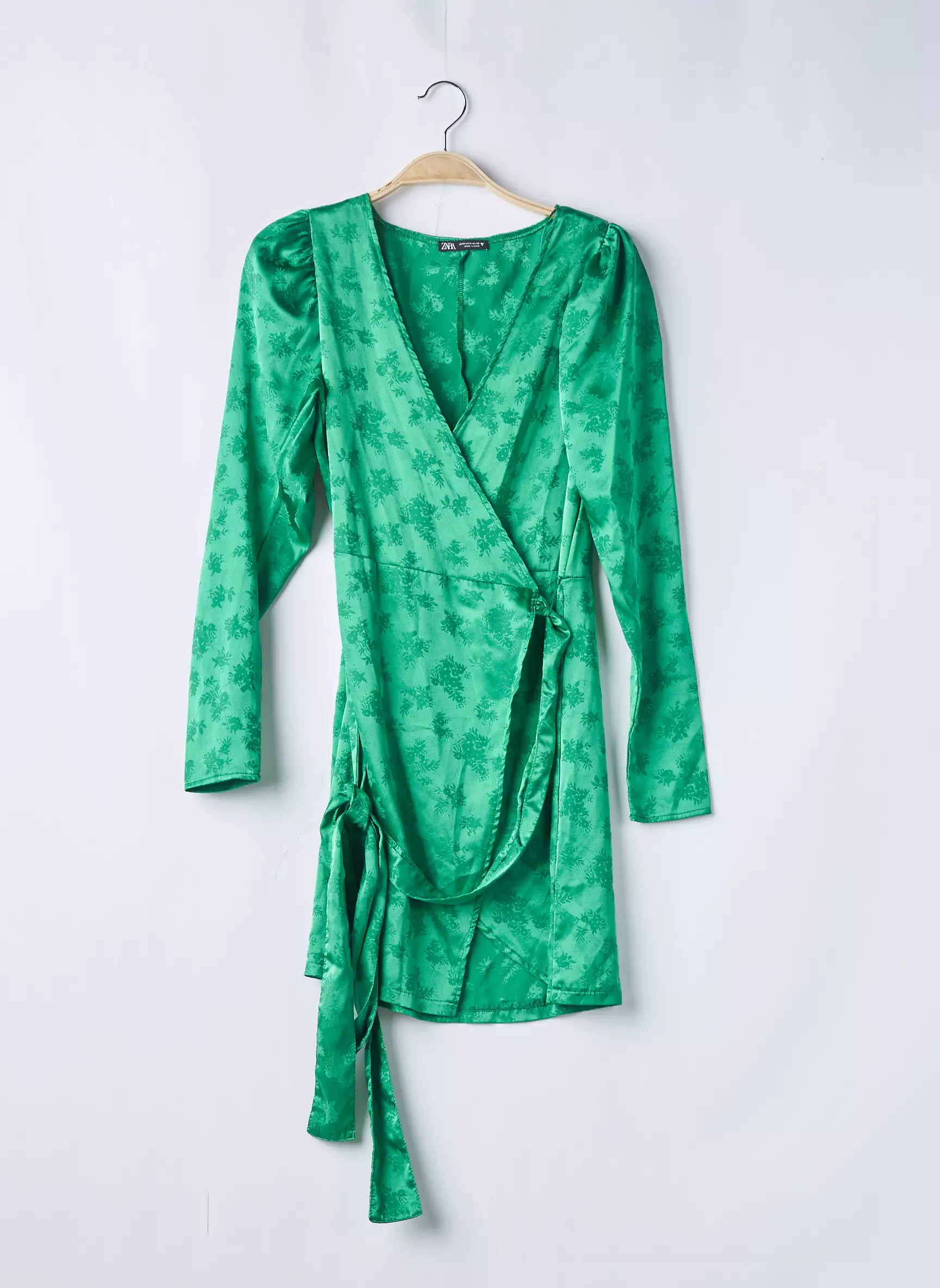 Zara Robes Courtes Femme couleur vert