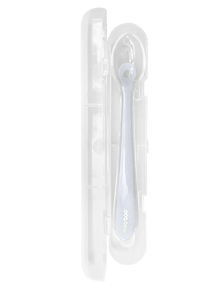 Kikkaboo Baby Silikonlöffel mit Etui in blau günstig kaufen onesize