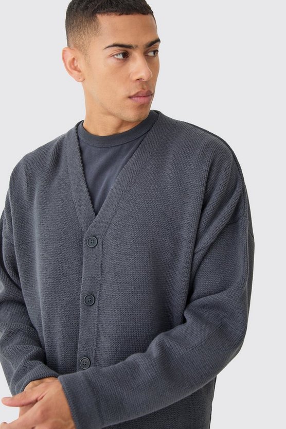 Kastiger Strick-Cardigan