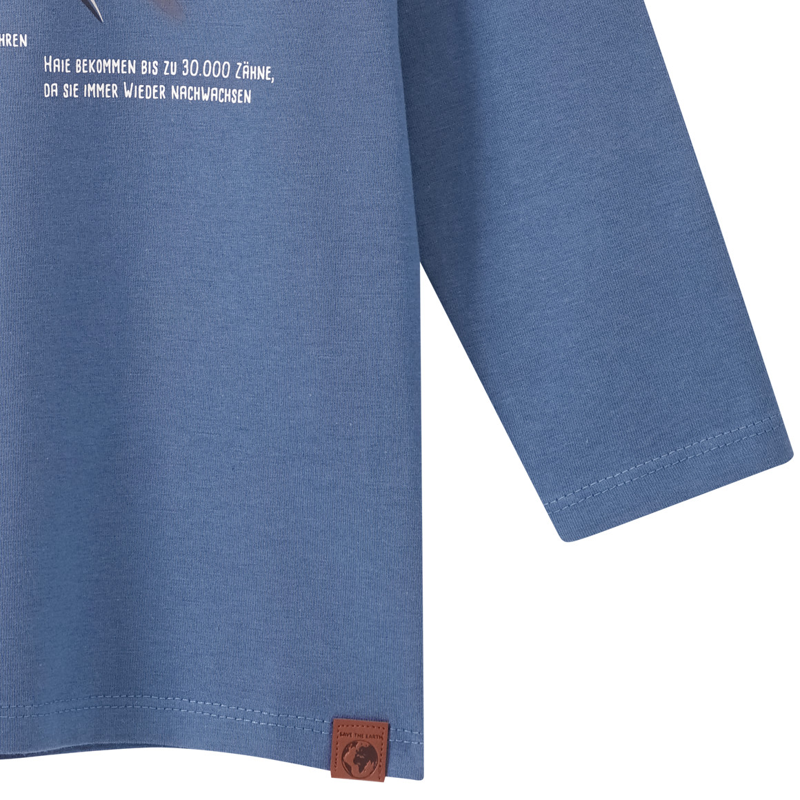 Kinder Langarmshirt mit Hai-Print