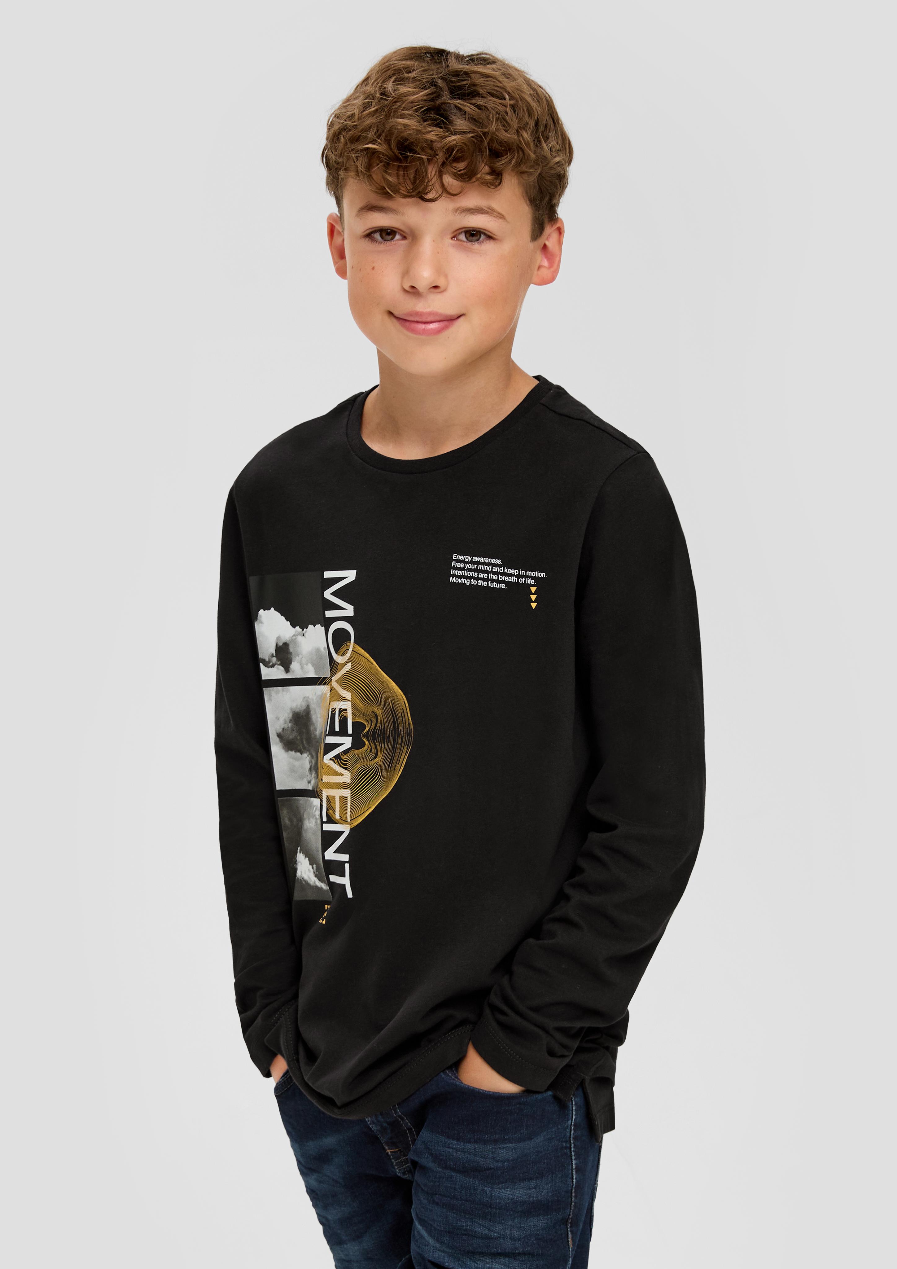Longsleeve mit Frontprint  2134043-9999