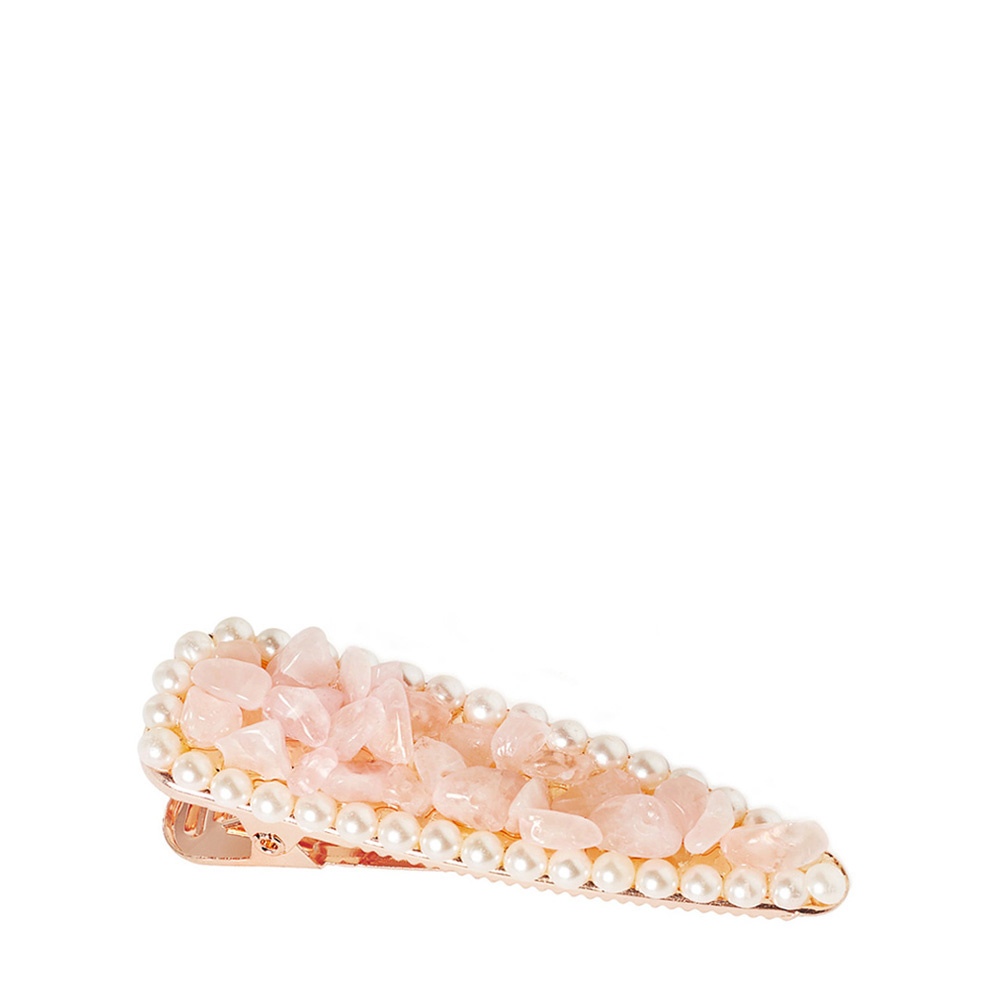 crystallove CRYSTALLOVE Rose quartz hair clip
