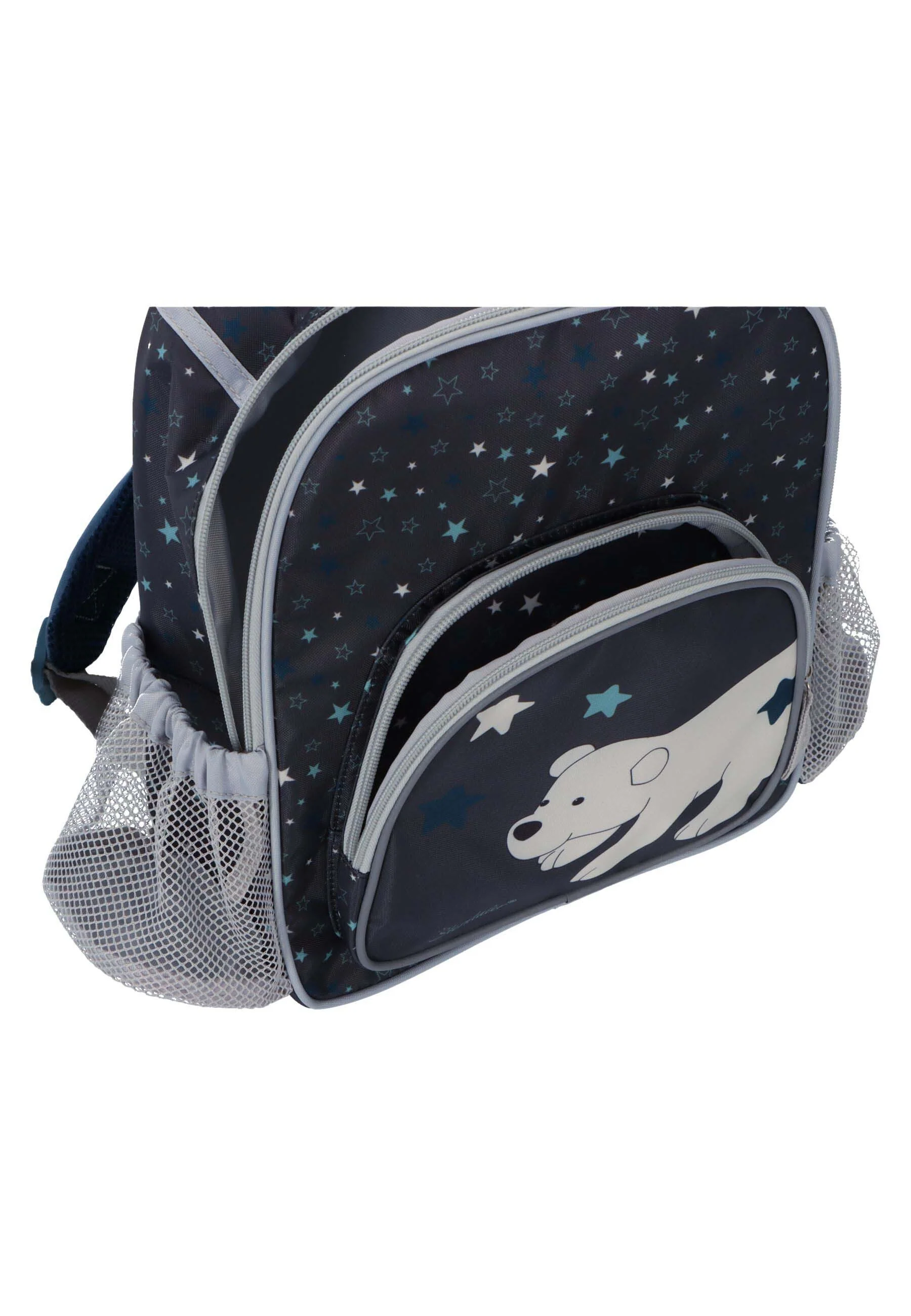 Kindergarten Rucksack Eisbär Elia in Eisengrau, 5L