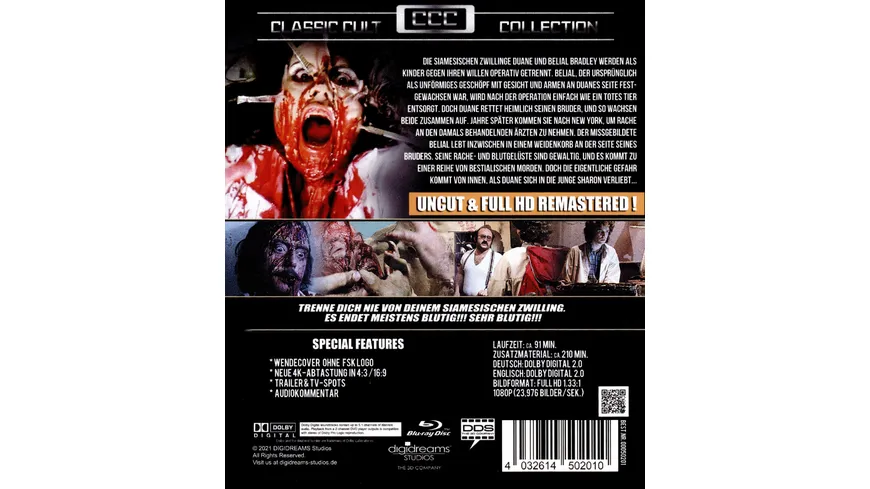 Basket Case - Der unheimliche Zwilling - Classic Cult Collection  (uncut)