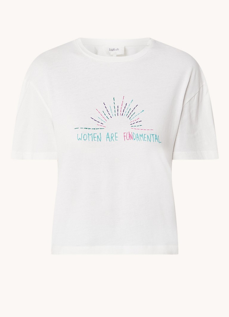 ba&sh Gabano T-shirt with embroidery