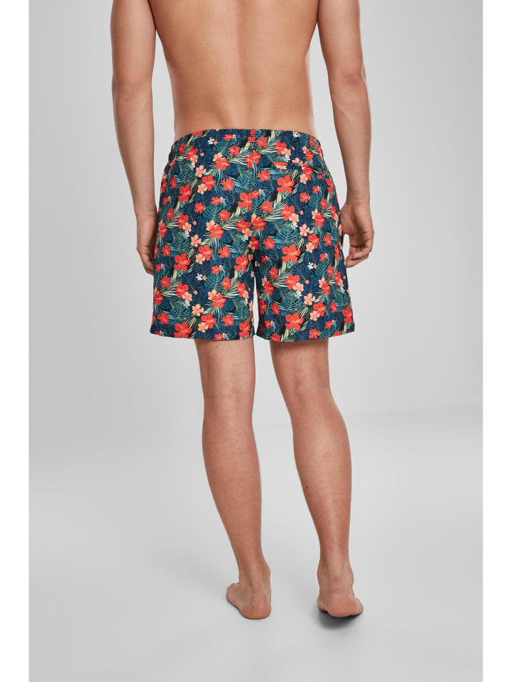 Urban Classics Urban Classics Badeshorts in blk/tropical günstig kaufen