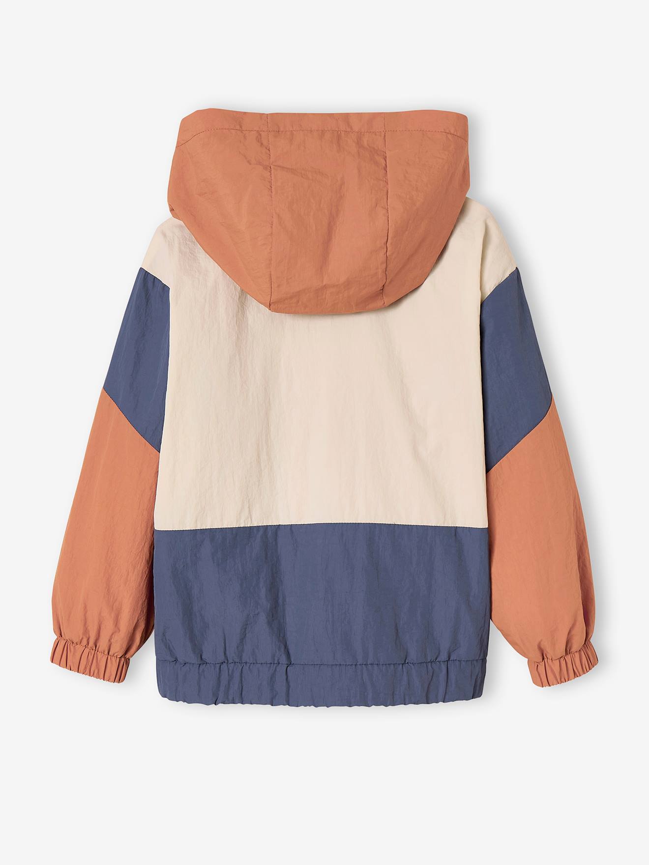 Coupe-vent effet color-block garçon orange
