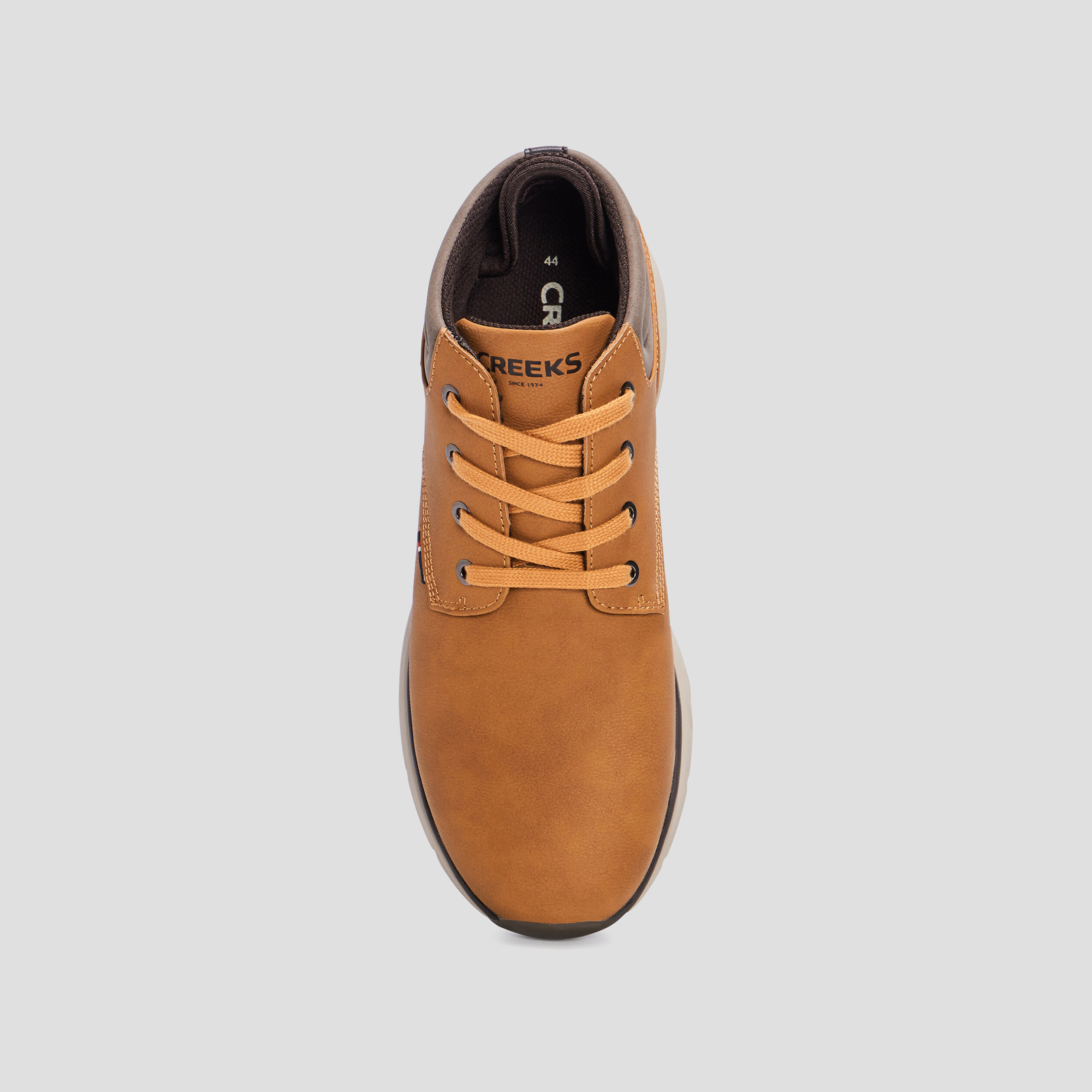 Bottines plates Creeks jaune homme | La Halle