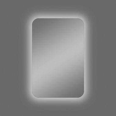 Talos Badezimmerspiegelschrank oval, BxH: 40x60 cm, aus Alumunium und Echtglas, IP24