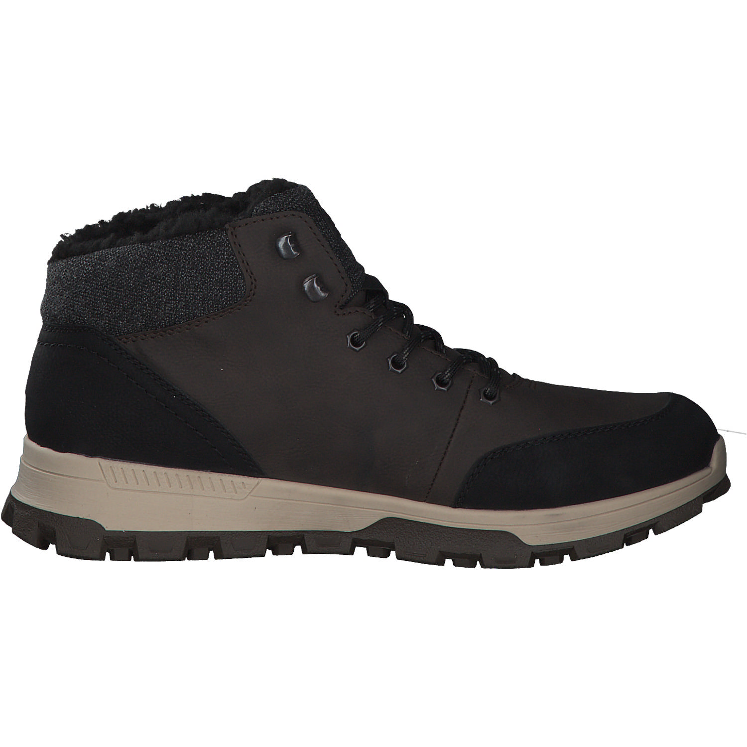 Rieker 35534, Winterstiefeletten, Herren, Schwarz/Grau